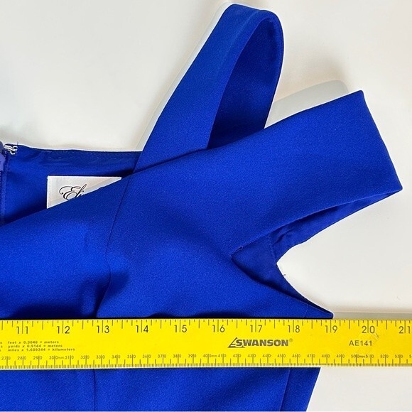 Eliza J Cobalt Blue Knee Length Dress 12 - Picture 9 of 10